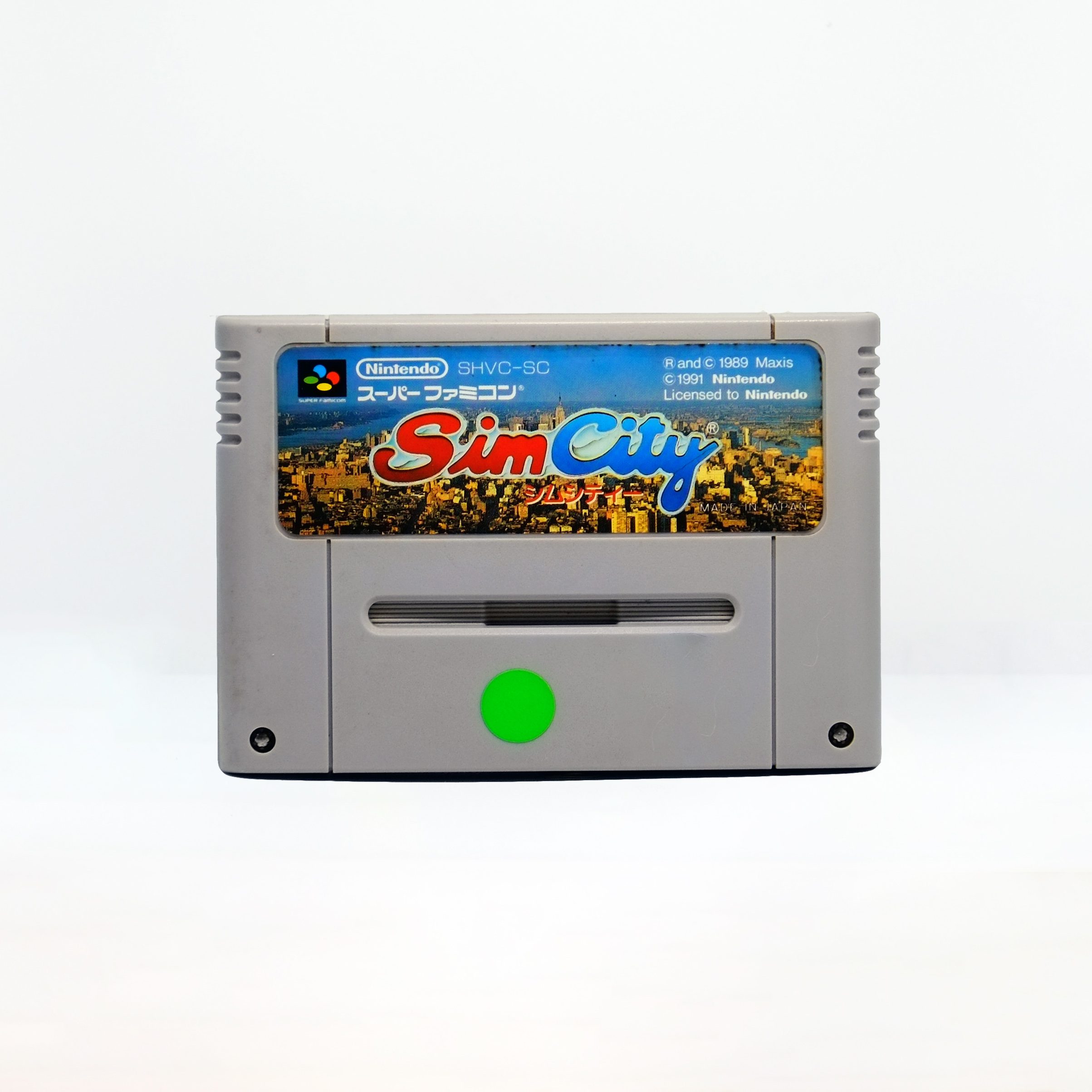 SimCity (1991) – Super Famicom (Japanese Version) – Cartridge Only